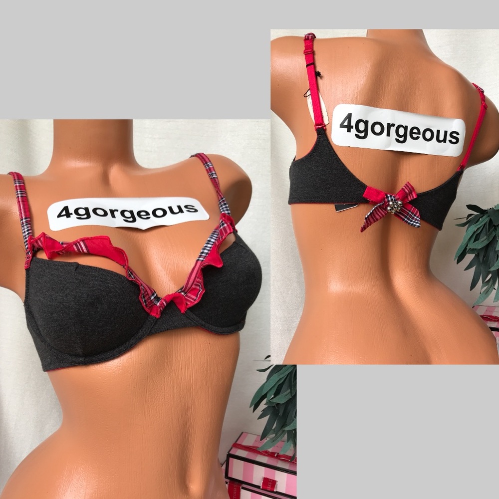 VS 34b,34c COTTON JINGLE BELLS XMAS UNLINED BRA